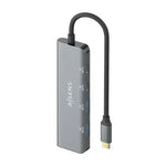 Hub USB Tipo-C Aisens A109-0763/ 2xUSB/ 2xUSB Tipo-C/ Gris - PixelPlaza