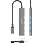 Hub USB Tipo-C 3.0 Aisens A106-0540/ 4xUSB - PixelPlaza