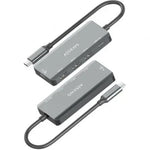 Hub USB Tipo-C Aisens A109-0945/ 3xUSB/ 1xUSB Tipo-C/ 1xUSB Tipo-C PD/ Gris - PixelPlaza
