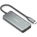 Hub USB Tipo-C Aisens A109-0946/ 2xUSB/ 2xUSB Tipo-C/ 1xUSB Tipo-C PD/ Gris - PixelPlaza