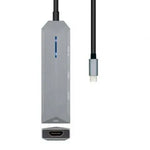 Docking USB Tipo-C Aisens ASUC-4P002-GR/ 1xHDMI 4K/ 2xUSB/ 1xUSB Tipo-C PD/ Gris - PixelPlaza