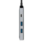 Docking USB Tipo-C Aisens ASUC-4P002-GR/ 1xHDMI 4K/ 2xUSB/ 1xUSB Tipo-C PD/ Gris - PixelPlaza