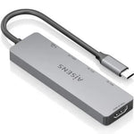 Docking USB Tipo-C Aisens ASUC-5P028-GR/ 1xHDMI 4K/ 2xUSB/ 2xUSB Tipo-C/ 1xUSB Tipo-C PD/ Gris - PixelPlaza