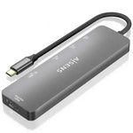 Docking USB Tipo-C Aisens ASUC-6P016-GR/ 1xHDMI 4K/ 2xUSB/ 1xLector Tarjetas/ 1xUSB Tipo-C PD/ Gris - PixelPlaza