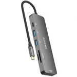 Docking USB Tipo-C Aisens ASUC-6P016-GR/ 1xHDMI 4K/ 2xUSB/ 1xLector Tarjetas/ 1xUSB Tipo-C PD/ Gris - PixelPlaza