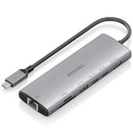 Docking USB Tipo-C Aisens ASUC-7P032-GR/ 1xHDMI 4K/ 1xUSB/ 2xUSB Tipo-C/ 1xRJ45/ 1xLector Tarjetas/ Gris - PixelPlaza