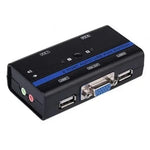 Conmutador KVM SVGA Aisens A111-0064/ 2PC con 1 sólo teclado y ratón - PixelPlaza