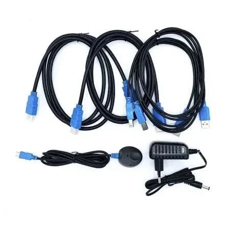 Conmutador KVM HDMI Aisens A111-0400/ 2PC con 1 sólo teclado y ratón - PixelPlaza