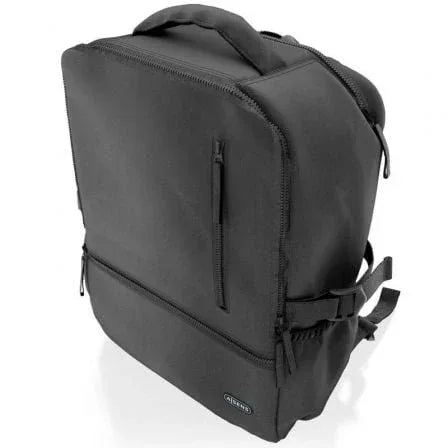 Mochila Aisens ASBG-BP086-BK para Portátiles hasta 15.6"/ Impermeable/ Negro - PixelPlaza