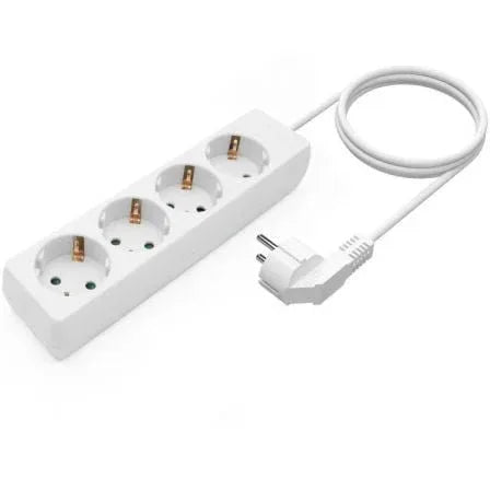 Regleta Aisens A154-0533/ 4 Tomas de Corriente/ Cable 1.4m/ Blanco - PixelPlaza