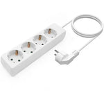 Regleta Aisens A154-0533/ 4 Tomas de Corriente/ Cable 1.4m/ Blanco - PixelPlaza
