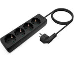 Regleta Aisens A154-0534/ 4 Tomas de Corriente/ Cable 1.4m/ Negro - PixelPlaza