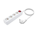 Regleta con Interruptor Aisens A154-0649/ 4 Tomas de Corriente/ Cable 1.4m/ Blanco - PixelPlaza