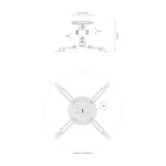 Soporte de Techo/ Pared para Proyector Aisens CP03TSR-129/ Giratorio/ Inclinable/ hasta 13.5kg - PixelPlaza