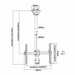 Soporte de Techo Giratorio/ Inclinable/ Extensible/ Nivelable Aisens CT70TSLE-033 para TV de 37-70"/ hasta 50kg - PixelPlaza