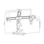 Soporte de Sobremesa con Contrapeso para 2 Monitores Aisens DT27TSR-065/ Giratorio/ Inclinable/ hasta 6kg - PixelPlaza