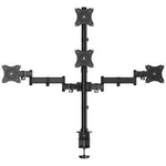 Soporte de Mesa para 4 Monitores y TV Aisens DT27TSR-379/ Giratorio/ Inclinable/ hasta 8kg - PixelPlaza
