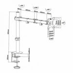 Soporte de Mesa para Monitor Aisens DT32TSR-039/ hasta 8kg - PixelPlaza