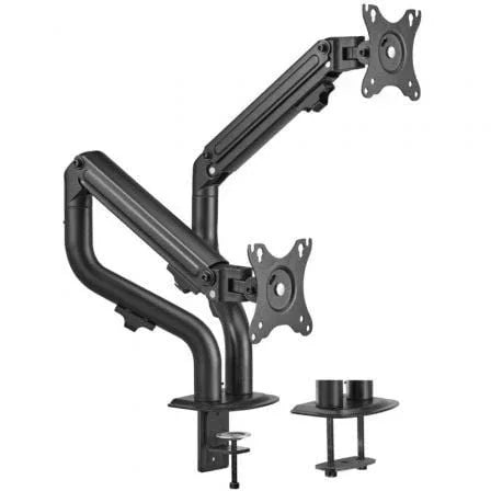 Soporte de Mesa para 2 Monitores Aisens DT32TSR-141/ Giratorio/ Inclinable/ hasta 8kg - PixelPlaza