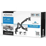 Soporte de Mesa para 2 Monitores Aisens DT32TSR-141/ Giratorio/ Inclinable/ hasta 8kg - PixelPlaza