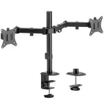 Soporte de Mesa para 2 Monitores o TV Aisens DT32TSR-149/ Giratorio/ Inclinable/ hasta 9kg - PixelPlaza