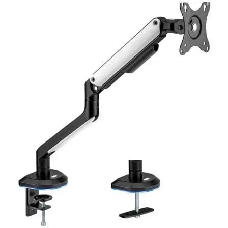 Soporte de Mesa Gaming con Contrapeso para Monitor Aisens DT32TSR-295/ Giratorio/ Inclinable/ hasta 9kg/ con Iluminación RGB - PixelPlaza