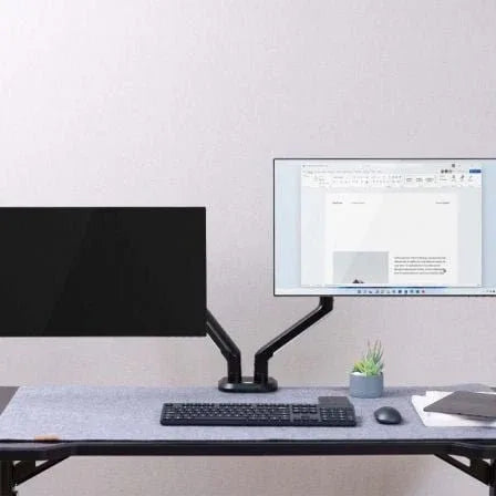 Soporte Gaming para 2 Monitores Aisens DT32TSR-297/ hasta 9kg/ con Iluminación RGB - PixelPlaza