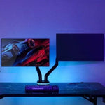 Soporte Gaming para 2 Monitores Aisens DT32TSR-297/ hasta 9kg/ con Iluminación RGB - PixelPlaza