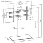 Soporte de Mesa Inclinable/ Giratorio Aisens DT86TS-291 para TV de 43-86" - PixelPlaza