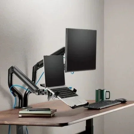 Soporte de Mesa Orientable/ Inclinable DTL32TSR-195 para TV y Portátil de 17-32" - PixelPlaza