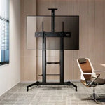 Soporte de Suelo Inclinable con Ruedas y Manivela Aisens FT100TE-171 para TV 60-100"/ hasta 100kg - PixelPlaza