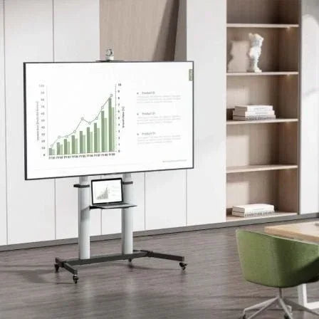 Soporte de Suelo con Ruedas Aisens FT100TE-259 para TV de 60-100"/ hasta 100kg - PixelPlaza