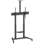 Soporte de Suelo Inclinable con Ruedas y Manivela Aisens FT100TE-403 para TV 60-100"/ hasta 100kg - PixelPlaza