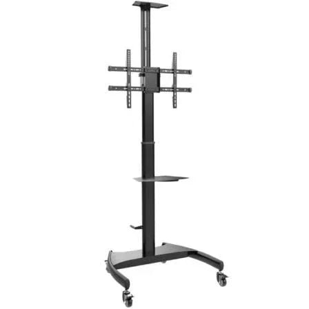 Soporte de Suelo Inclinable/ Giratorio con Ruedas y Manivela Aisens FT70TE-169 para TV 37-70"/ hasta 50kg - PixelPlaza