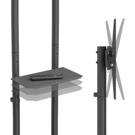 Soporte de Suelo Inclinable con Ruedas Aisens FT70TE-333 para TV 37"-70"/ hasta 45kg - PixelPlaza