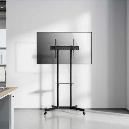 Soporte de Suelo Inclinable con Ruedas Aisens FT70TE-333 para TV 37"-70"/ hasta 45kg - PixelPlaza