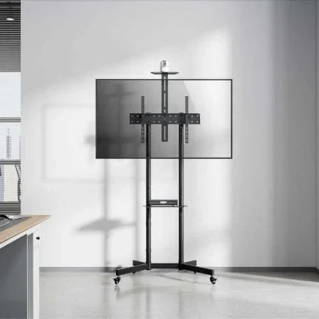 Soporte de Suelo Inclinable con Ruedas/ Soporte de Cámara Aisens FT70TE-335 para TV 37"-70"/ hasta 45kg - PixelPlaza