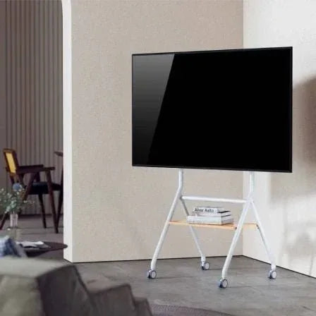 Soporte de Suelo con Ruedas Aisens FT86FE-331 para TV de 37-86"/ hasta 50kg - PixelPlaza