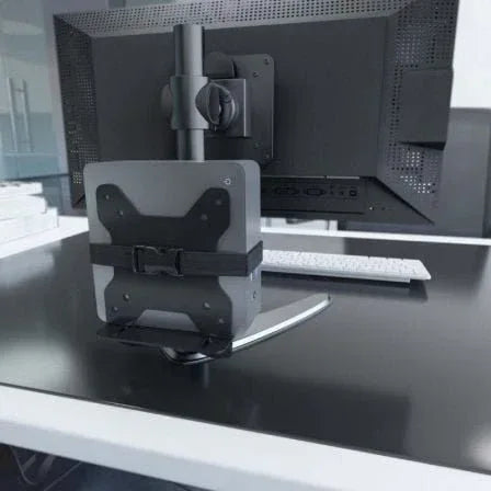 Soporte para miniPC VESA 100x100 Aisens MPC05-205/ Hasta 5Kg - PixelPlaza