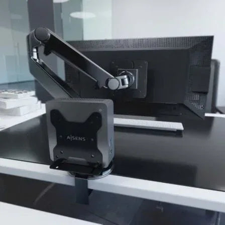 Soporte para miniPC VESA 100x100 Aisens MPC05-205/ Hasta 5Kg - PixelPlaza