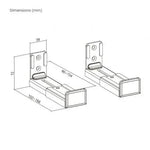 Soporte de Pared Aisens SPK02U-191 para Barra de Sonido/ hasta 15kg - PixelPlaza