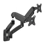 Soporte de Pared para 2 Monitores o TV Aisens WT32TSR-225/ Giratorio/ Inclinable/ hasta 9kg - PixelPlaza