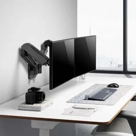 Soporte de Pared para 2 Monitores o TV Aisens WT32TSR-225/ Giratorio/ Inclinable/ hasta 9kg - PixelPlaza