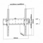 Soporte de Pared Inclinable Aisens WT55T-015 para TV de 32-55"/ hasta 40kg - PixelPlaza