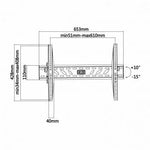 Soporte de Pared Inclinable Aisens WT70T-019 para TV de 37-70"/ hasta 50kg - PixelPlaza