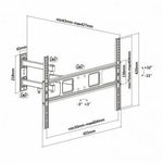 Soporte de Pared Giratorio/ Inclinable/ Nivelable Aisens WT70TSLE-021 para TV de 37-70"/ hasta 35kg - PixelPlaza