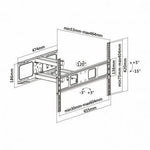 Soporte de Pared Giratorio/ Inclinable/ Nivelable Aisens WT70TSLE-023 para TV de 37-70"/ hasta 40kg - PixelPlaza