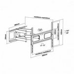 Soporte de Pared Giratorio/ Inclinable/ Nivelable Aisens WT70TSLE-027 para TV de 37-70"/ hasta 50kg - PixelPlaza
