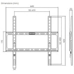 Soporte de Pared Aisens WT75F-389 para Monitores y TV de 32-75"/ hasta 45kg - PixelPlaza