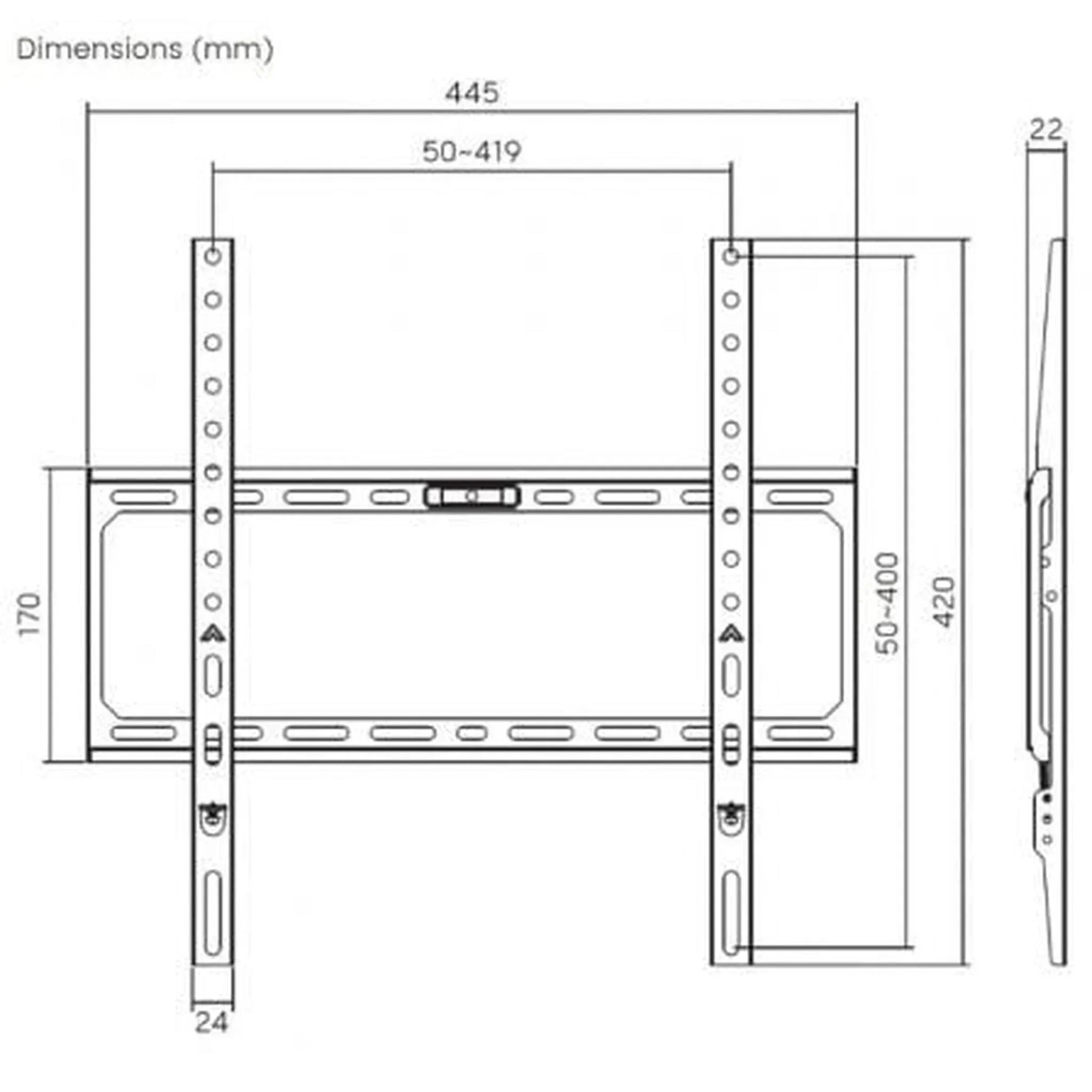 Soporte de Pared Aisens WT75F-389 para Monitores y TV de 32-75"/ hasta 45kg - PixelPlaza